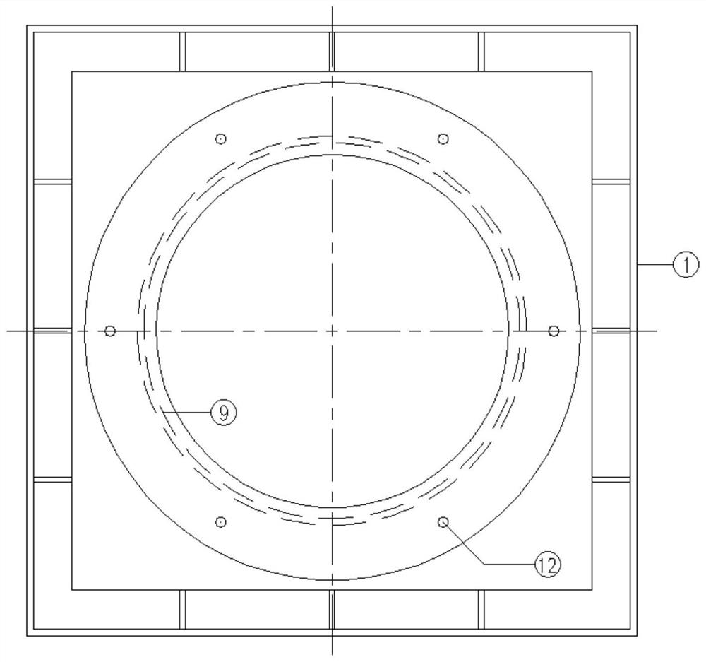 Steel box girder overhaul hole structure convenient for overhauling