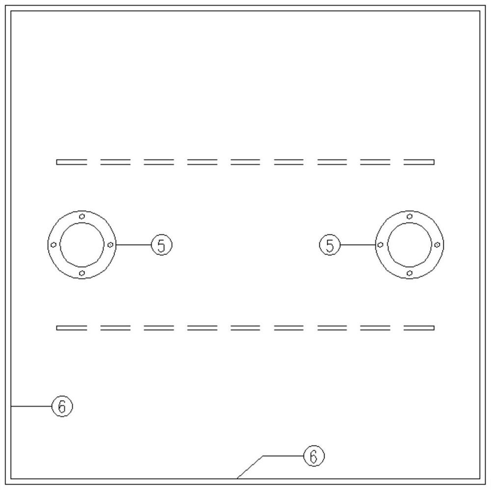 Steel box girder overhaul hole structure convenient for overhauling