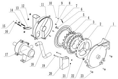 Pneumatic-bucket wheel combined type precise seed-metering device for plot single-seed sowing