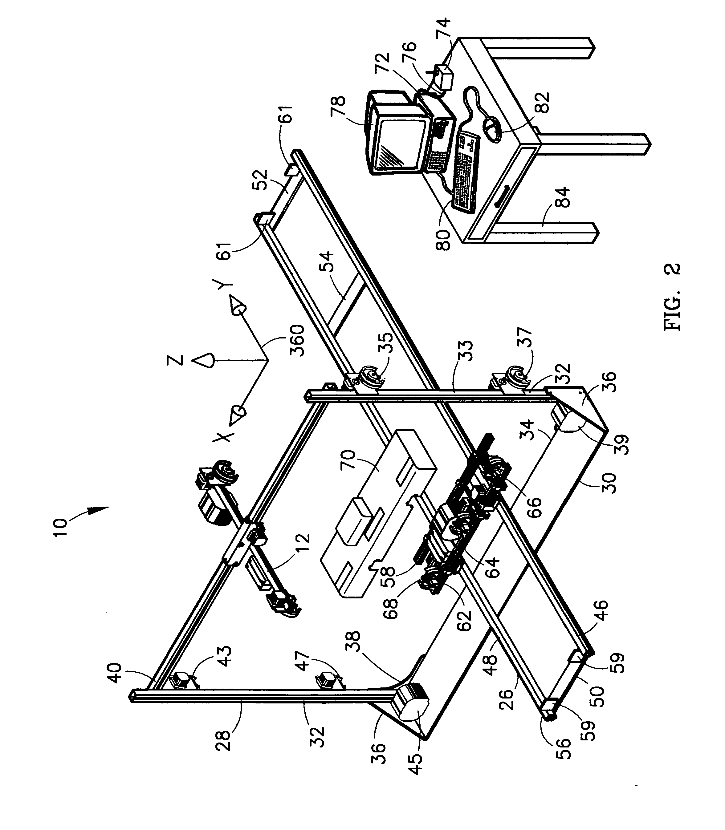 System for measuring points on a vehicle during damage repair