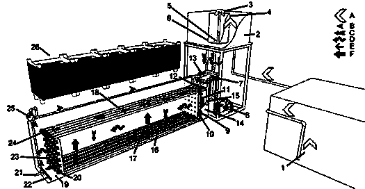 Combined artificial wetland sewage treatment system