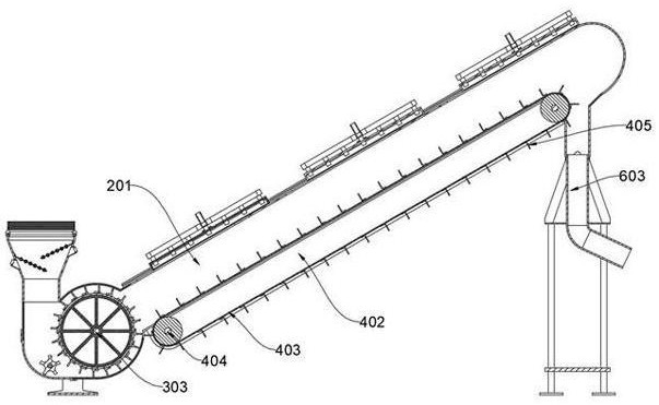 Building material conveying device