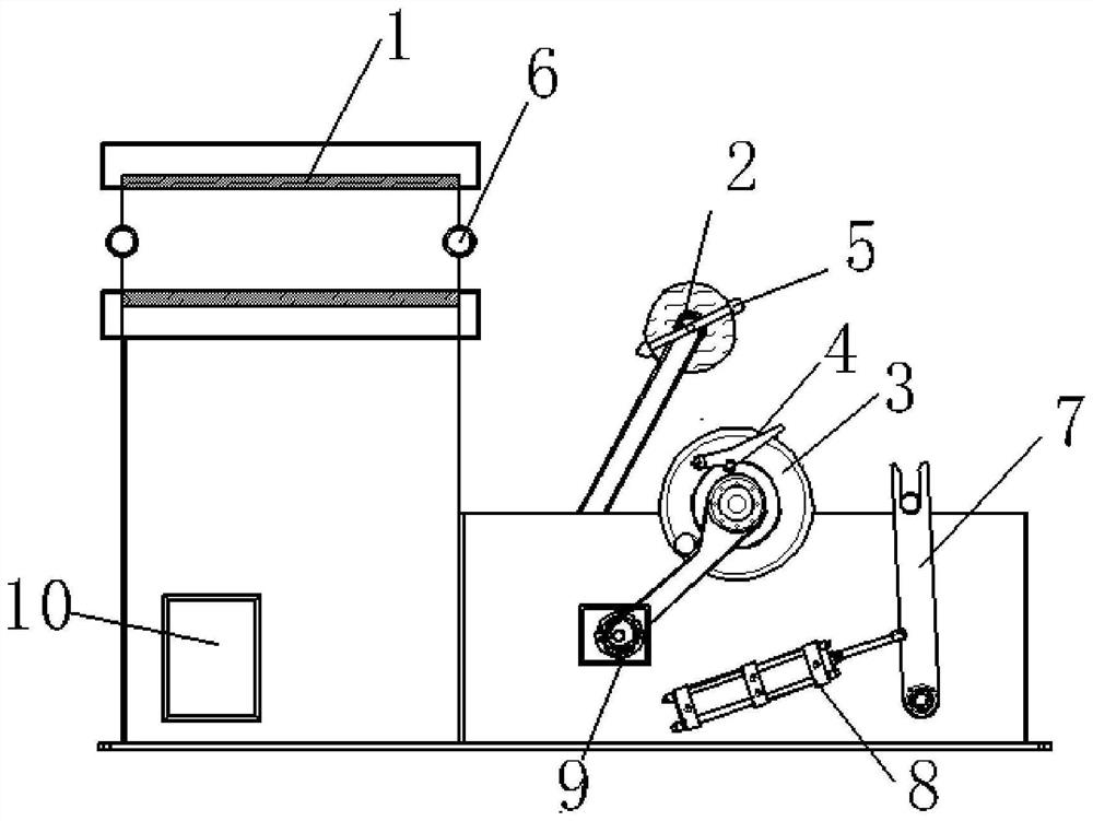 Winding device for polyimide film production