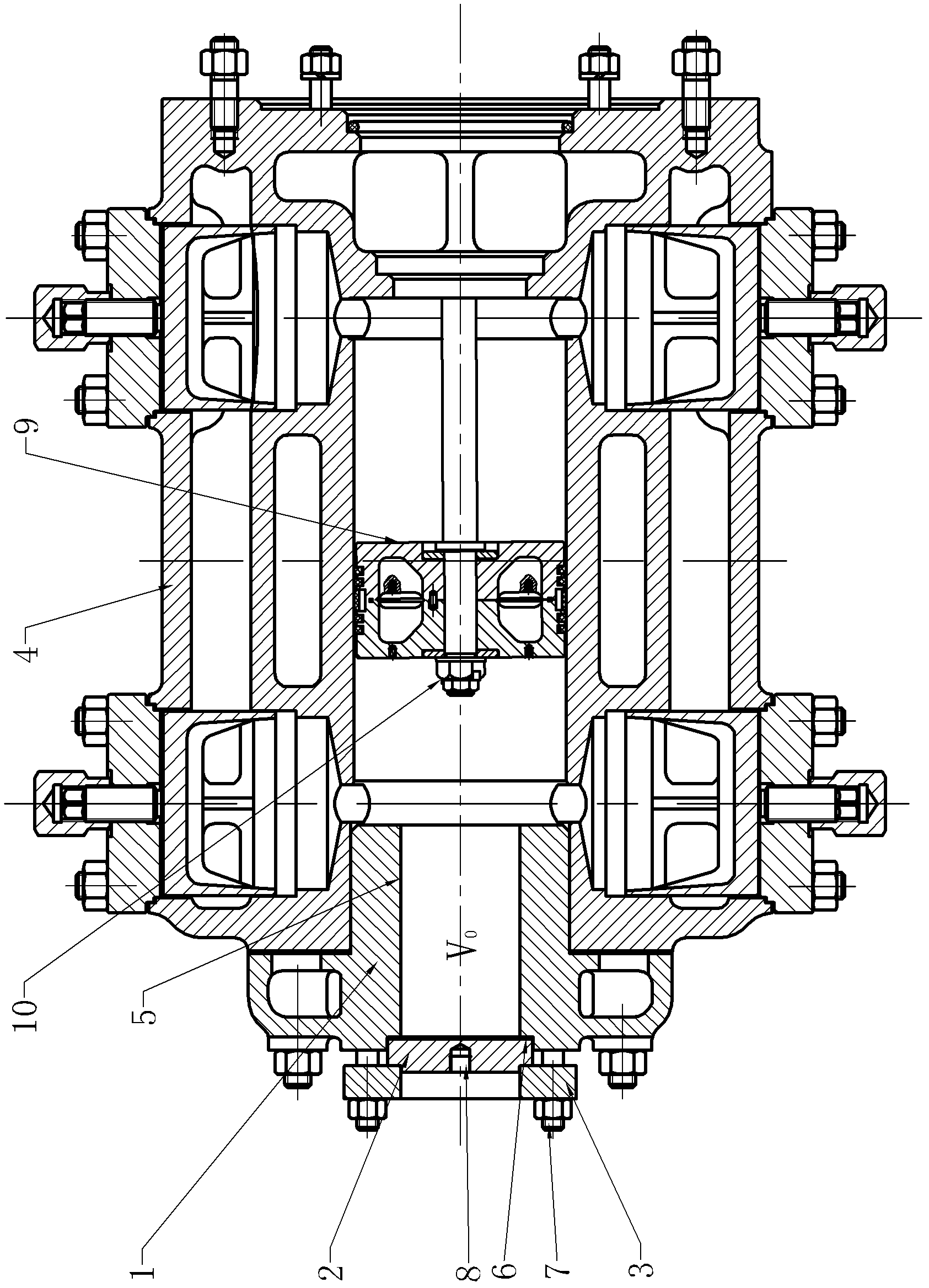 Air cylinder of piston type compressor