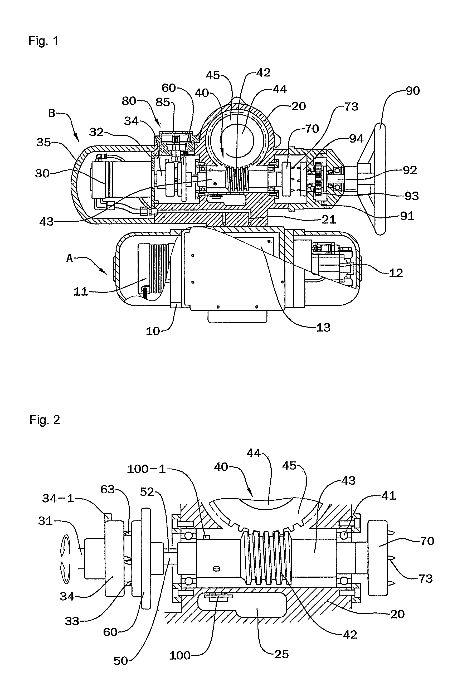 Multi-turn hydraulic actuator
