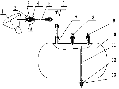 Oxygen buffer device for oxygen cabin