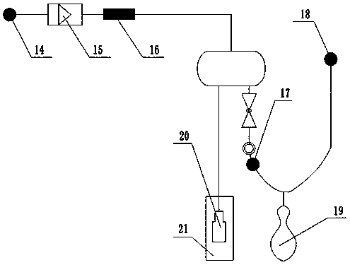 Oxygen buffer device for oxygen cabin