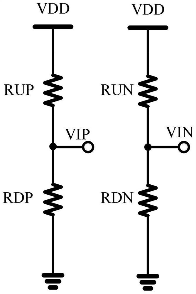 A wide common-mode input range receiving circuit and method with fail-safe