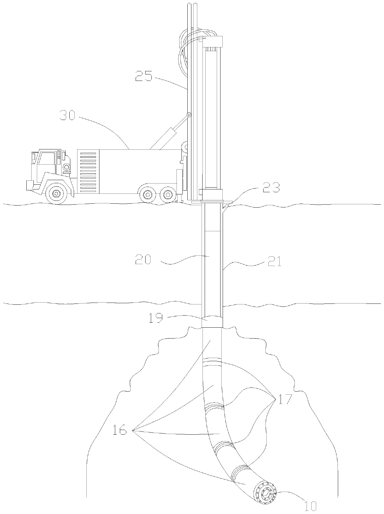 Underground excavator device