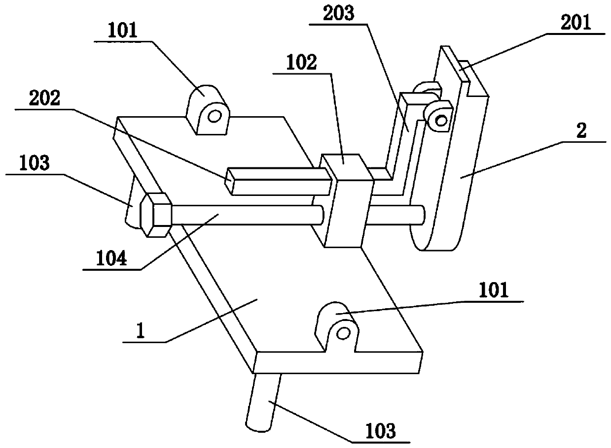 Building pillar clamping and supporting device
