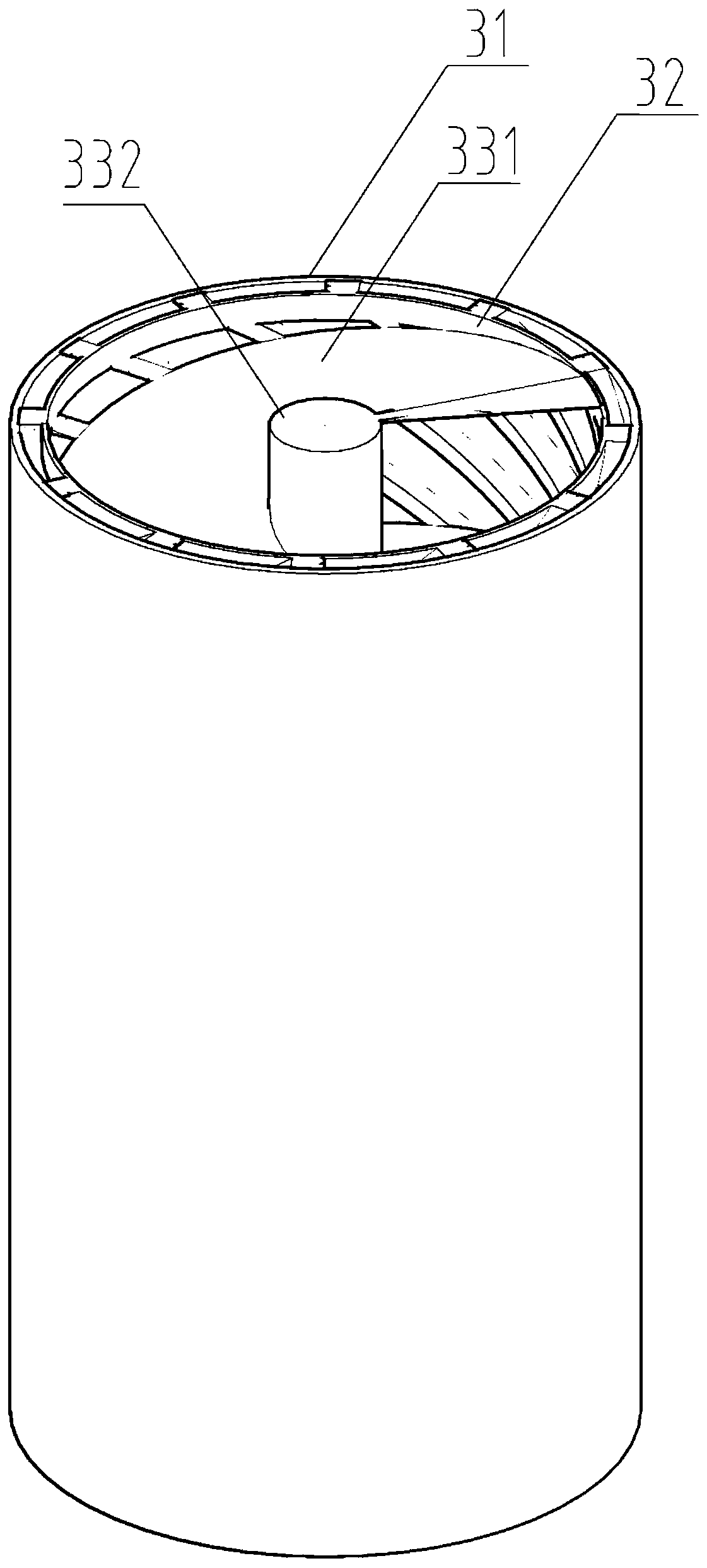 Spiral dedusting demister, demisting device and absorption tower