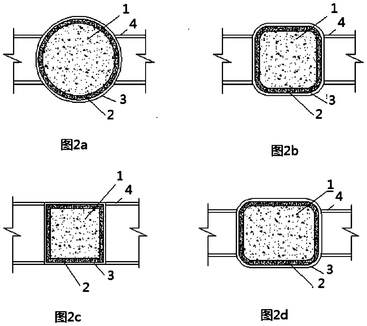 Steel hoop structure for additionally arranging steel cover beam on pier stand column and installing method