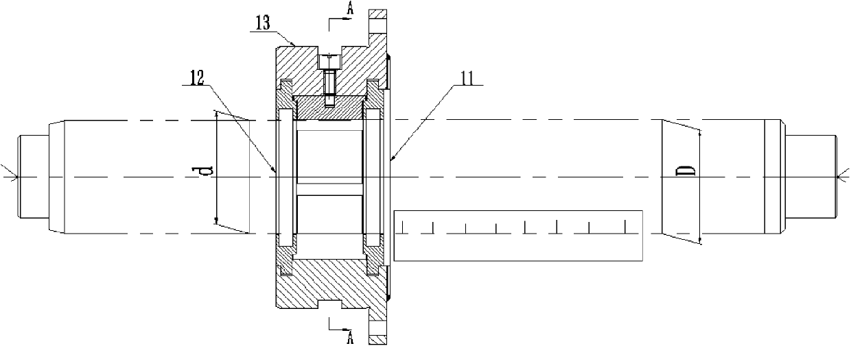 Measuring tool and measuring method for tilting-pad bearing aperture