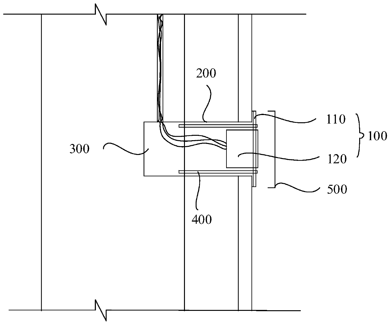 Fireproof switch socket for wood veneer