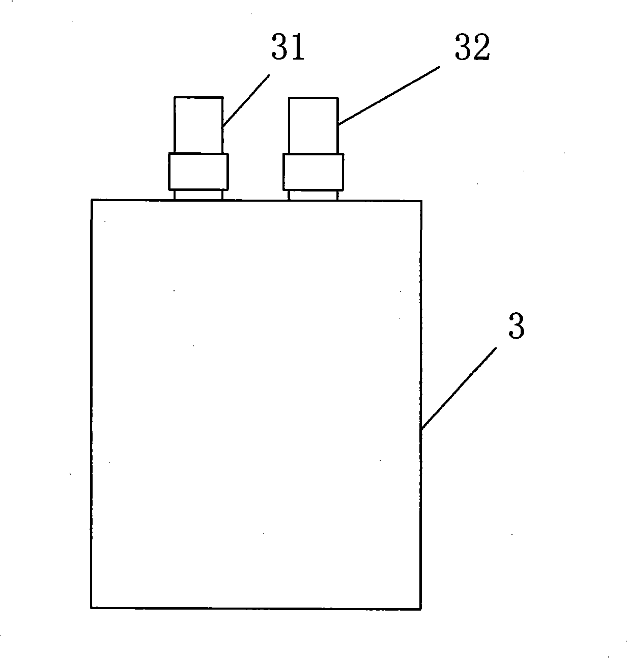 Large-capacity high power polymer ferric lithium phosphate power cell and preparation method thereof