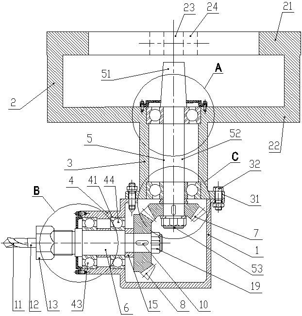 Steerable micro drilling and milling device used for workpiece inner and outer cavity processing