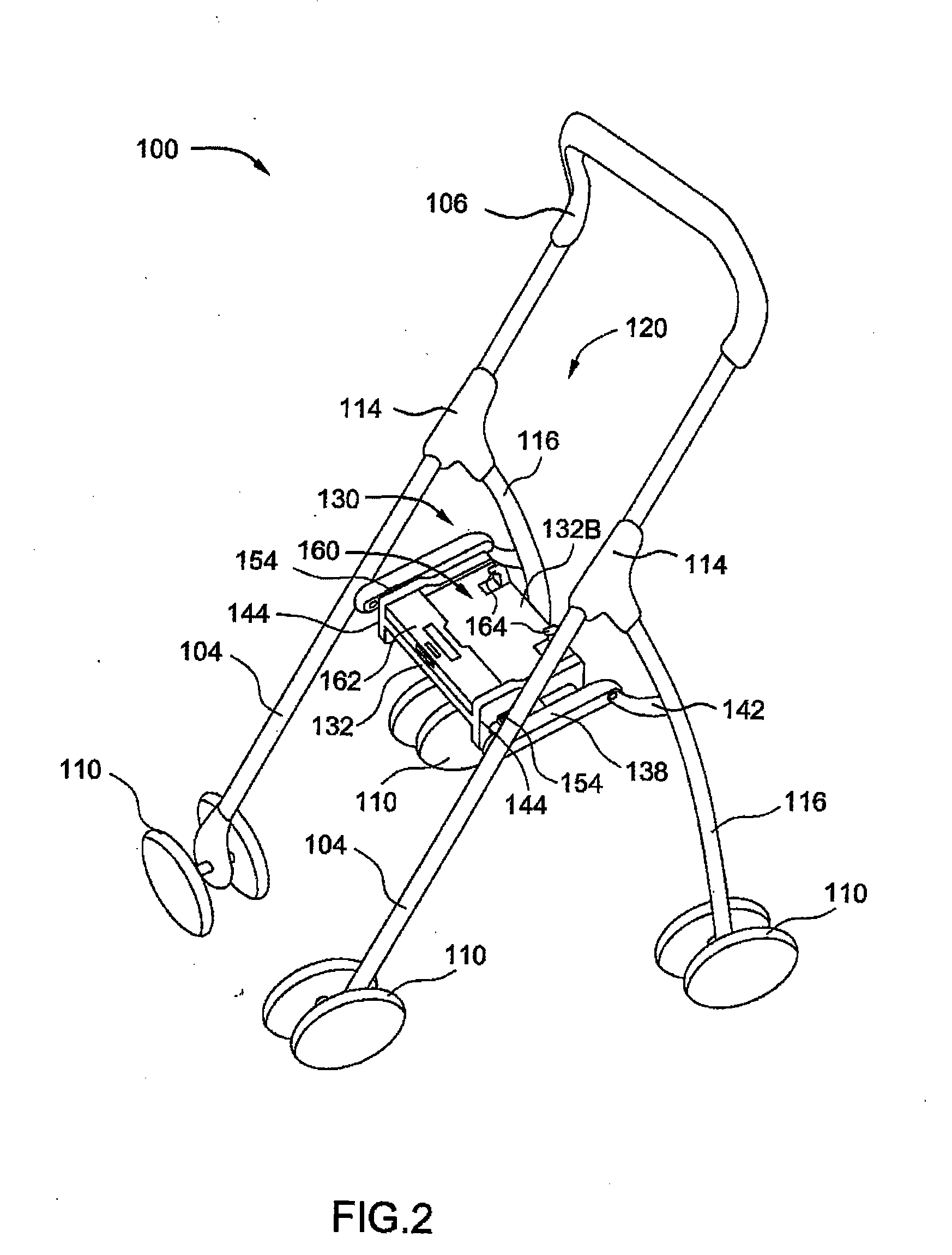 System and Method for Mounting Different Types of Infant Carriers on a Support Structure