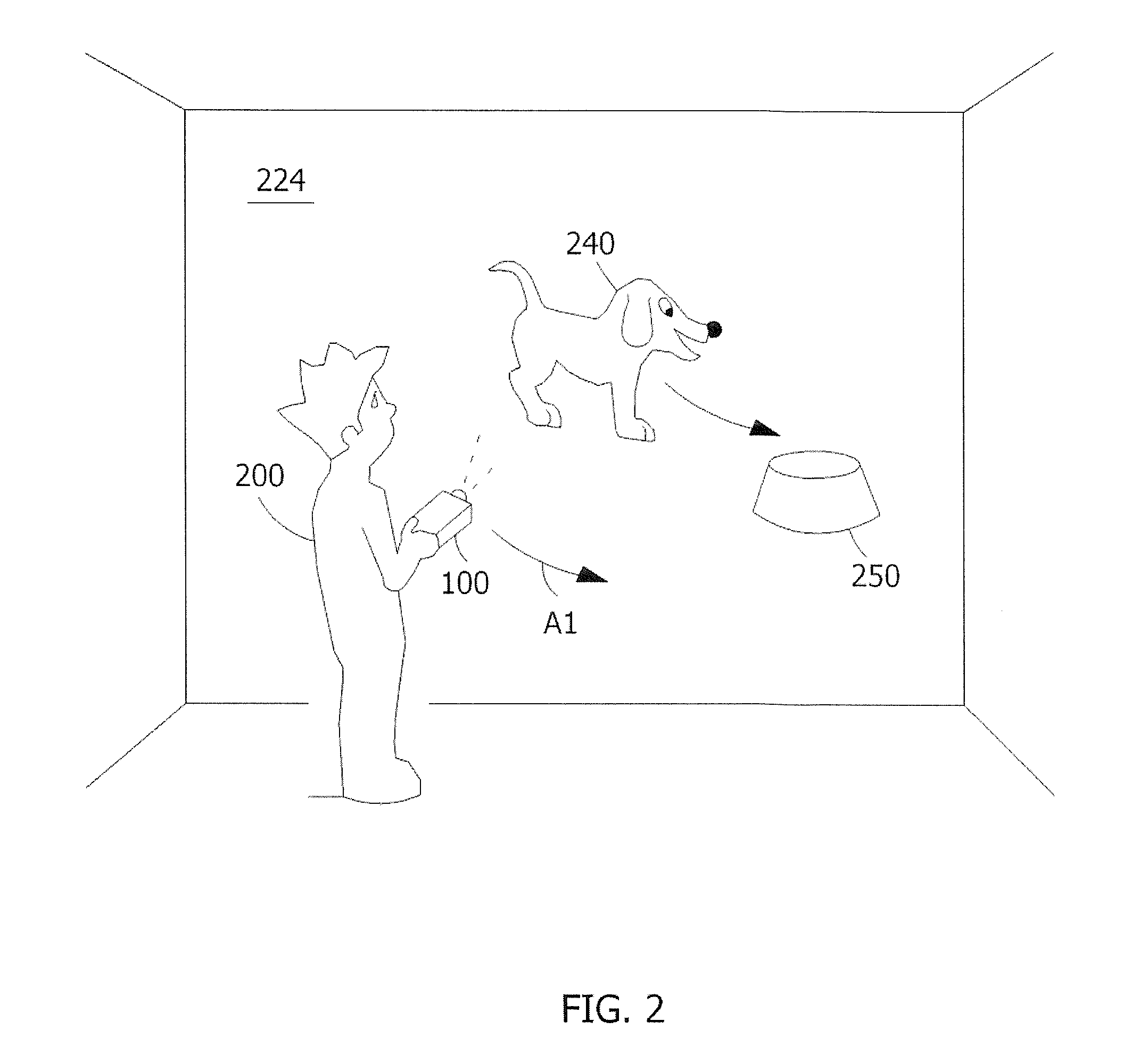 Connecting video objects and physical objects for handheld projectors