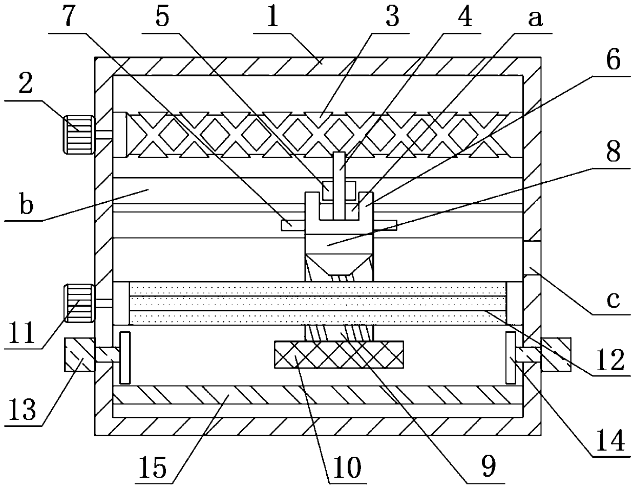 A powder leveling device for a 3D printer