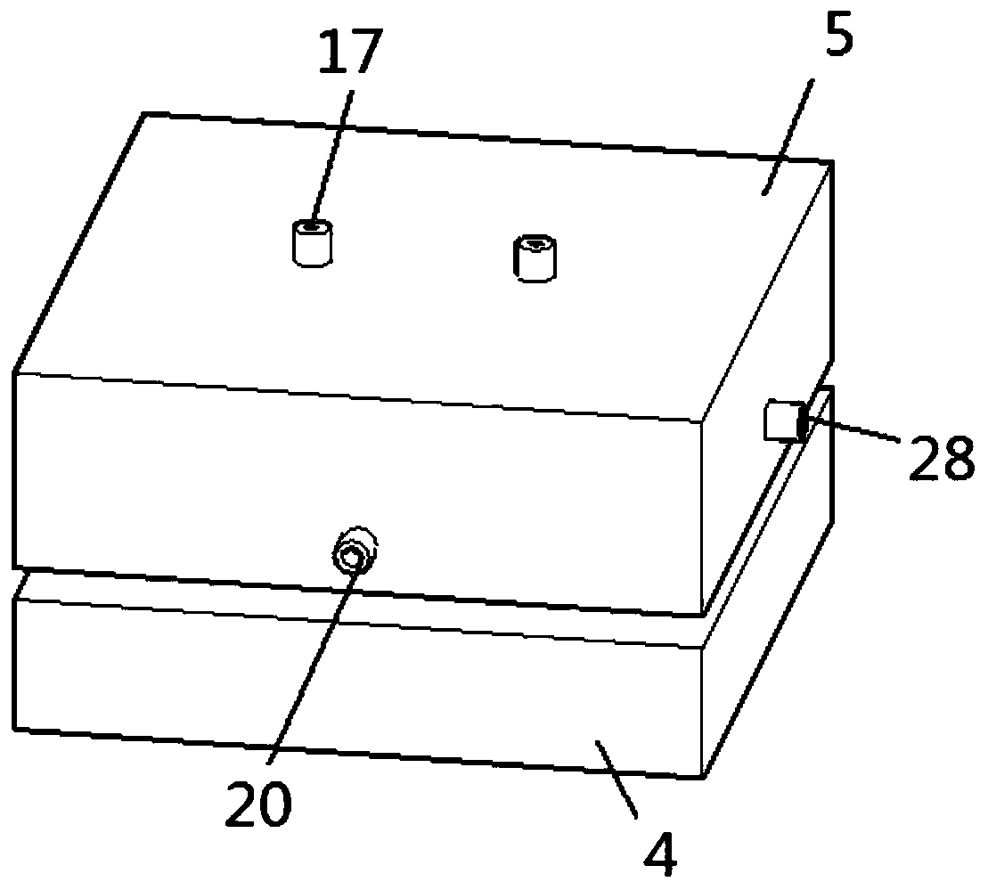 Contact surface great deformation shearing seepage flow test device and use method thereof