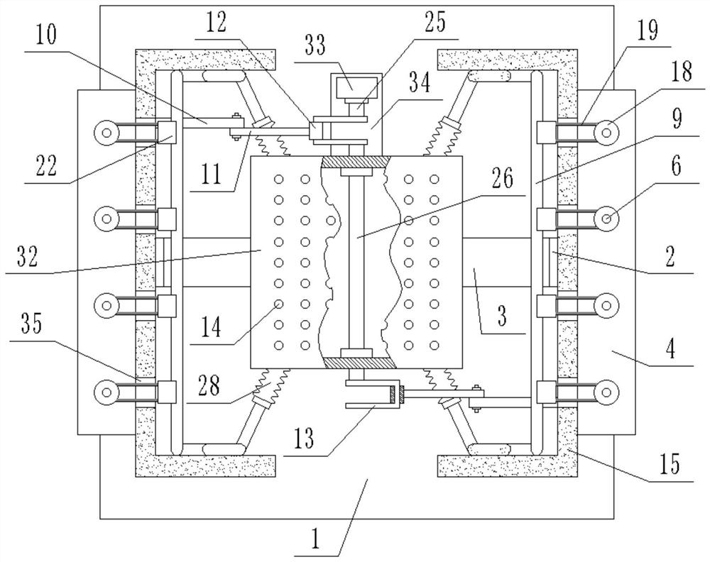 Server internal cooling device facilitating element installation