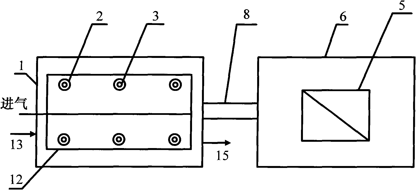 Photocatalytic oxidation-membrane separation circulating fluid bed reaction device