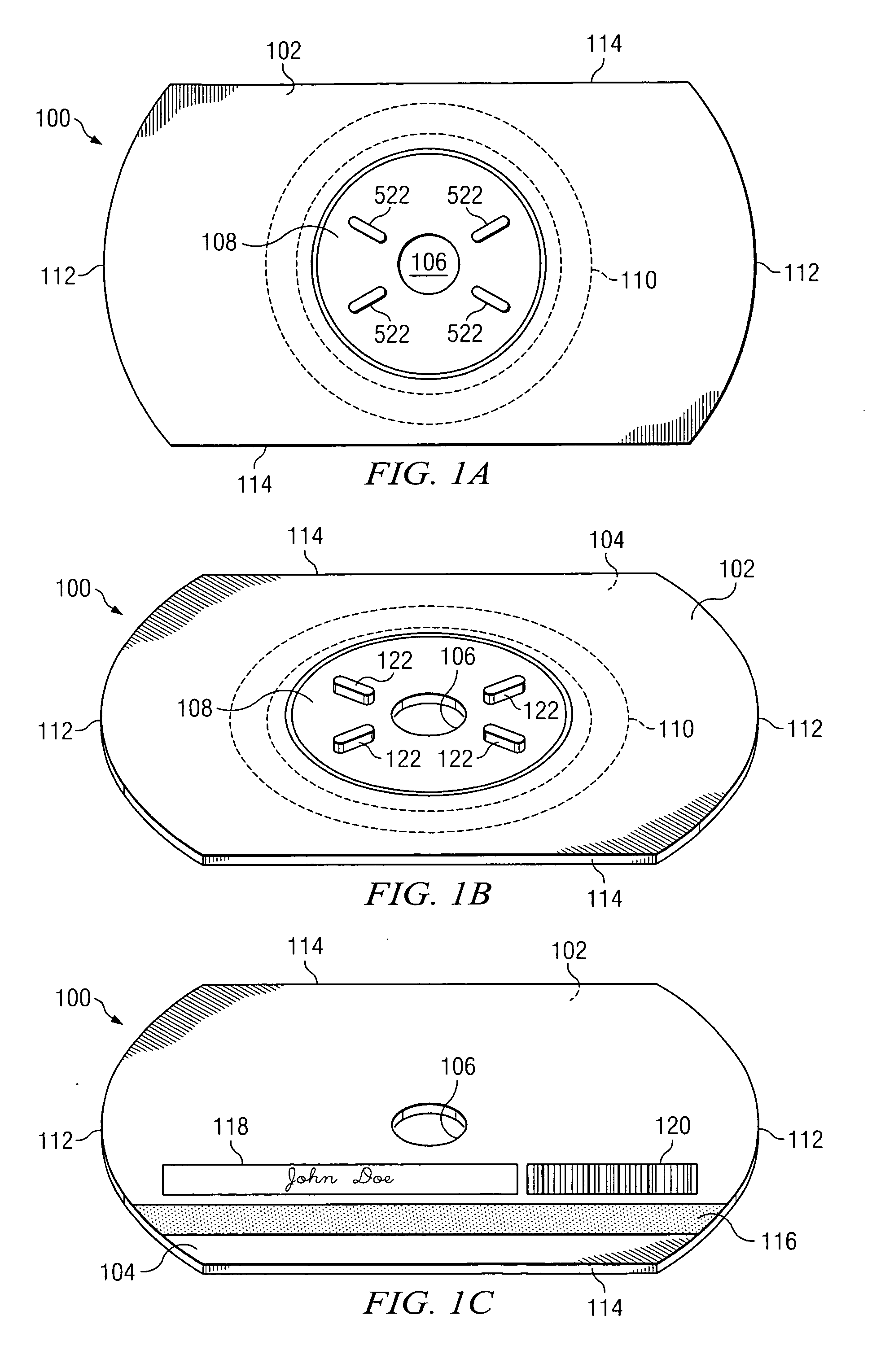 Optical disc having a reduced planar thickness