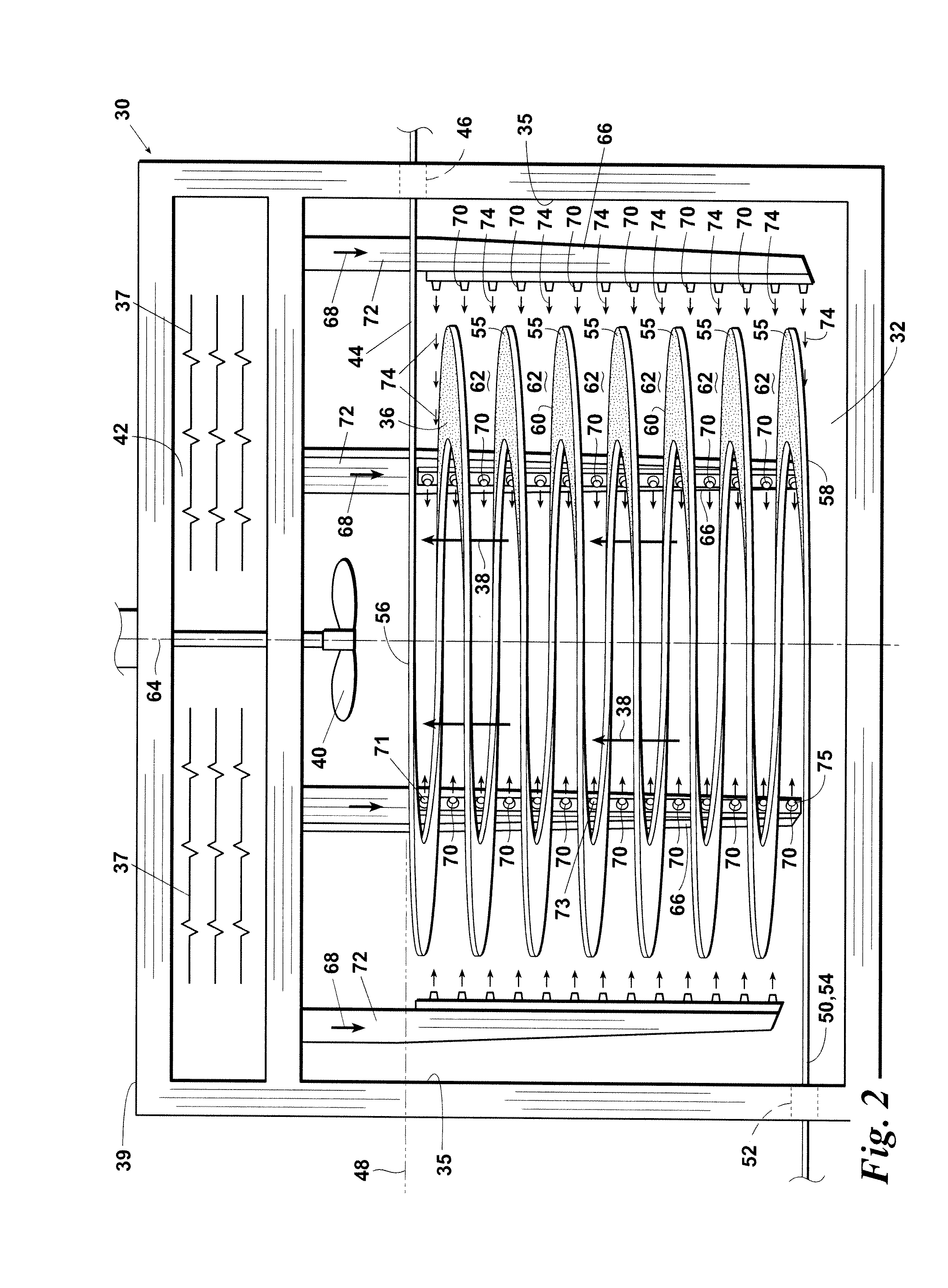 Spiral oven apparatus and method of cooking