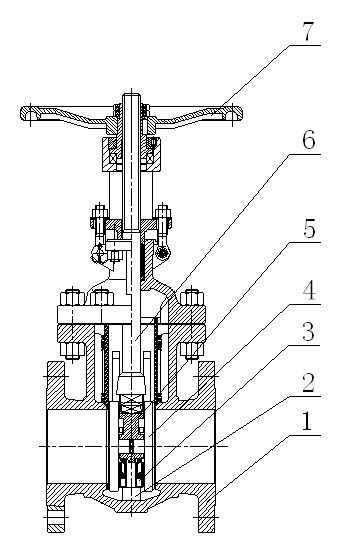 Parallel double-supporting plate gate valve