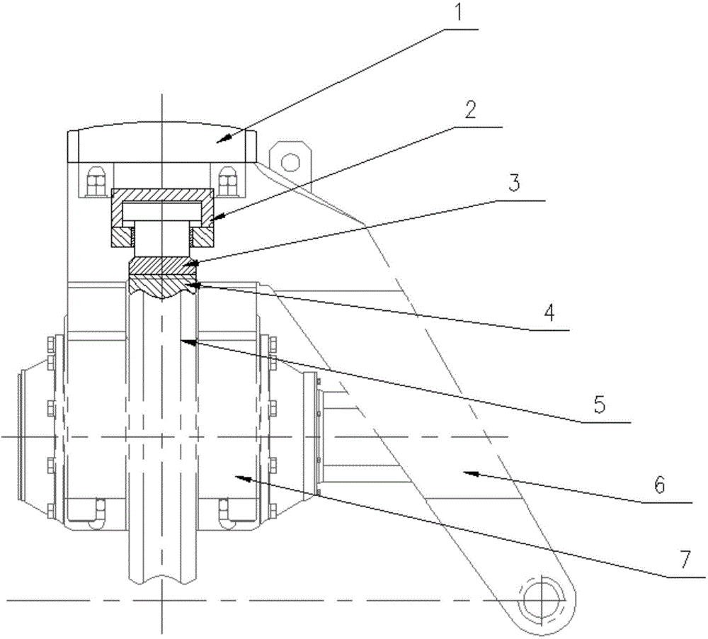 Auxiliary roller support device