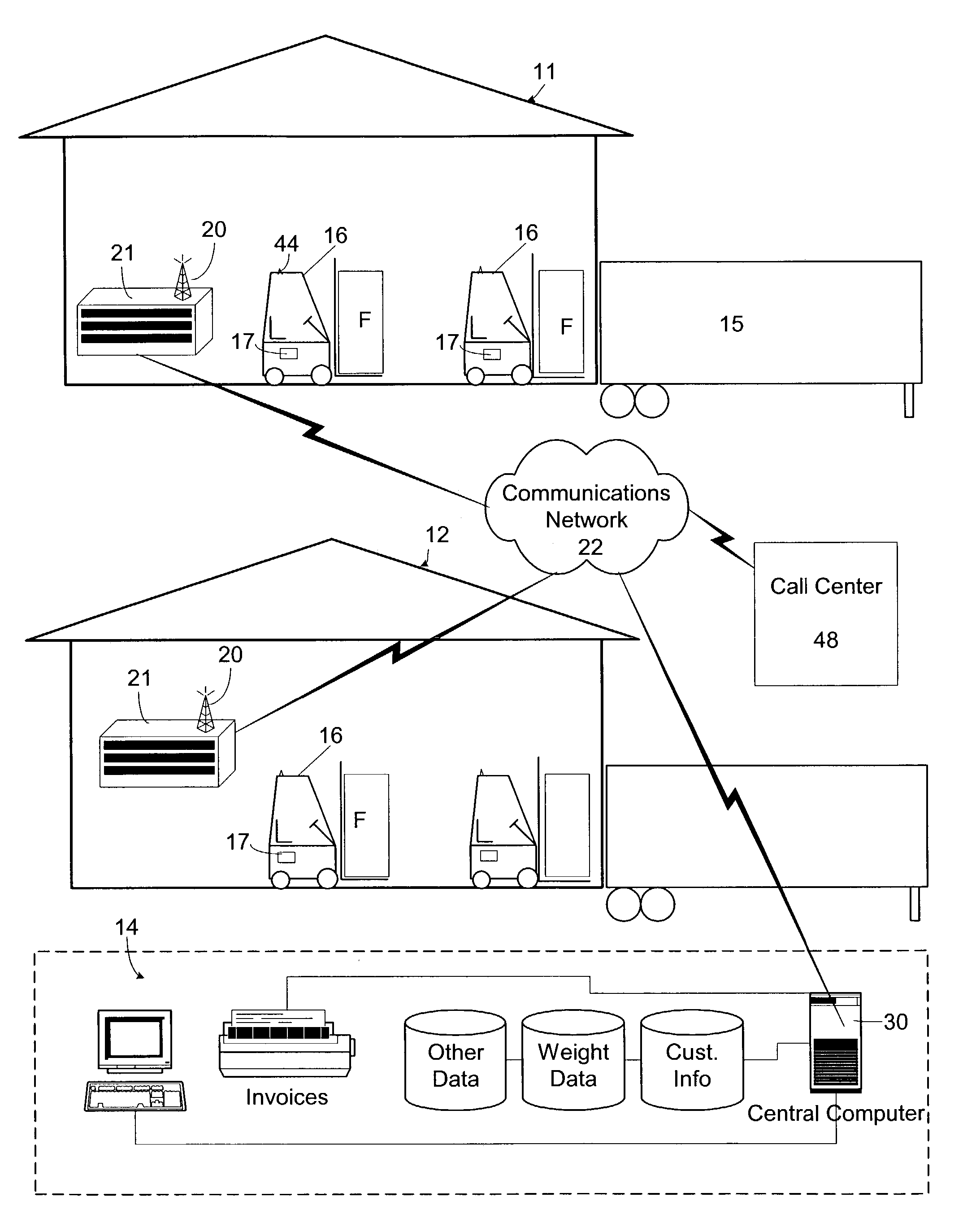 System and method for weighing and tracking freight