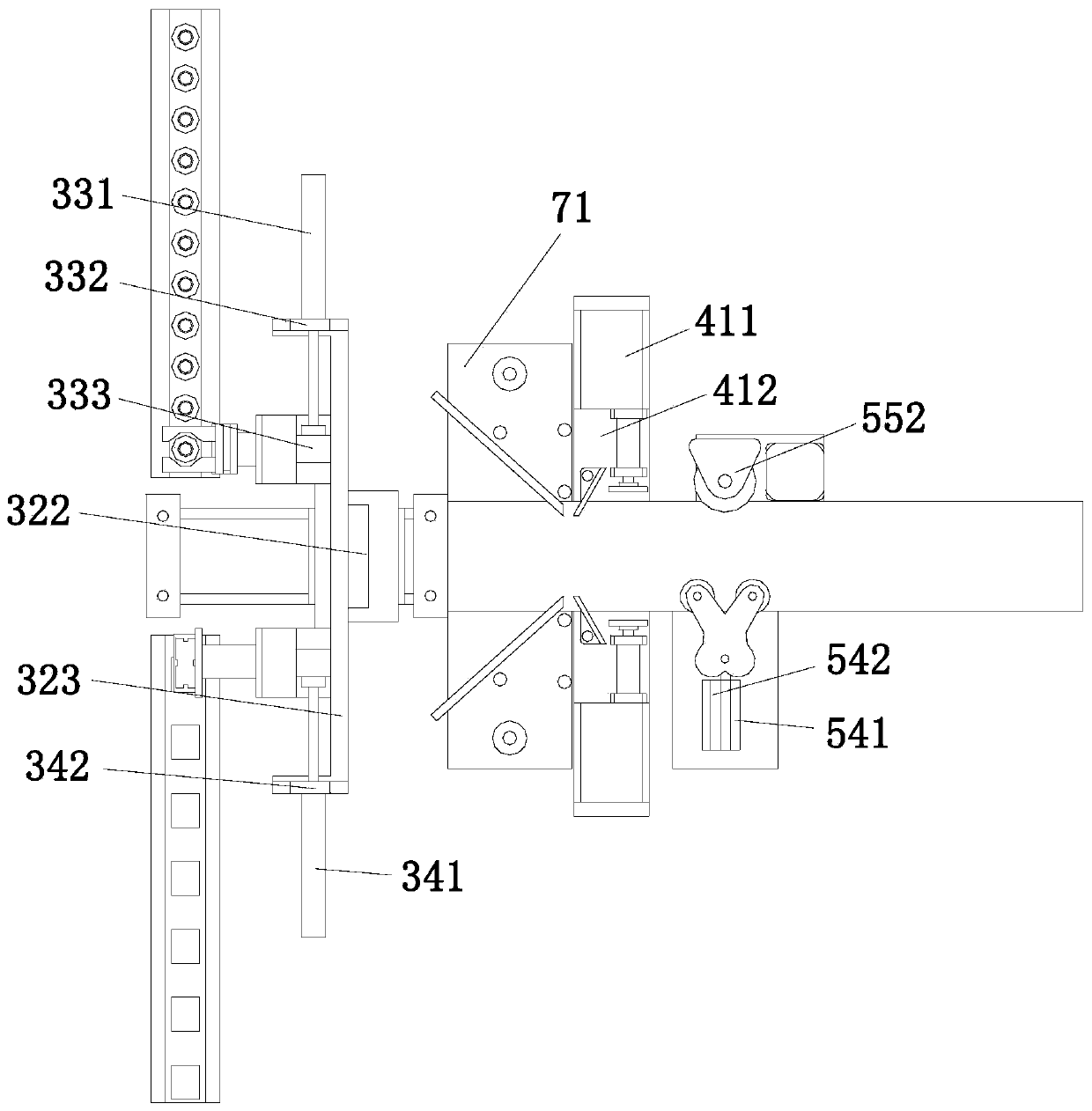 Paper pasting process of full-automatic new energy battery paper pasting machine