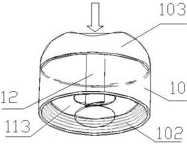 Bottle cover with solute storage function