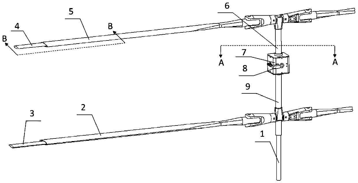 A coaxial dual-rotor structure