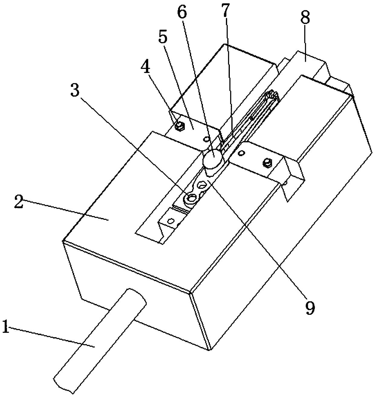 Force boosting device and force boosting method of projectile shuttle yarn clip