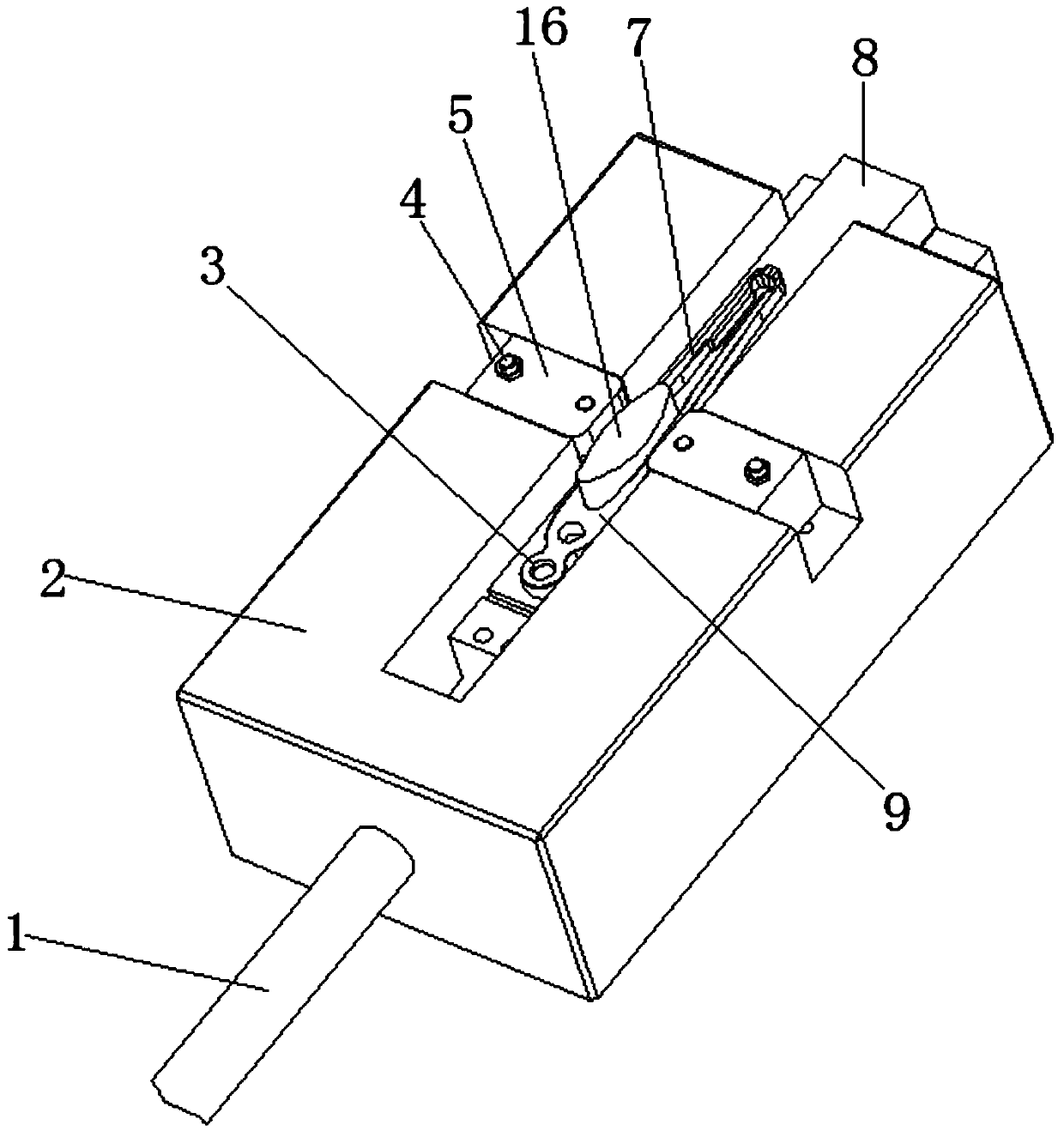 Force boosting device and force boosting method of projectile shuttle yarn clip