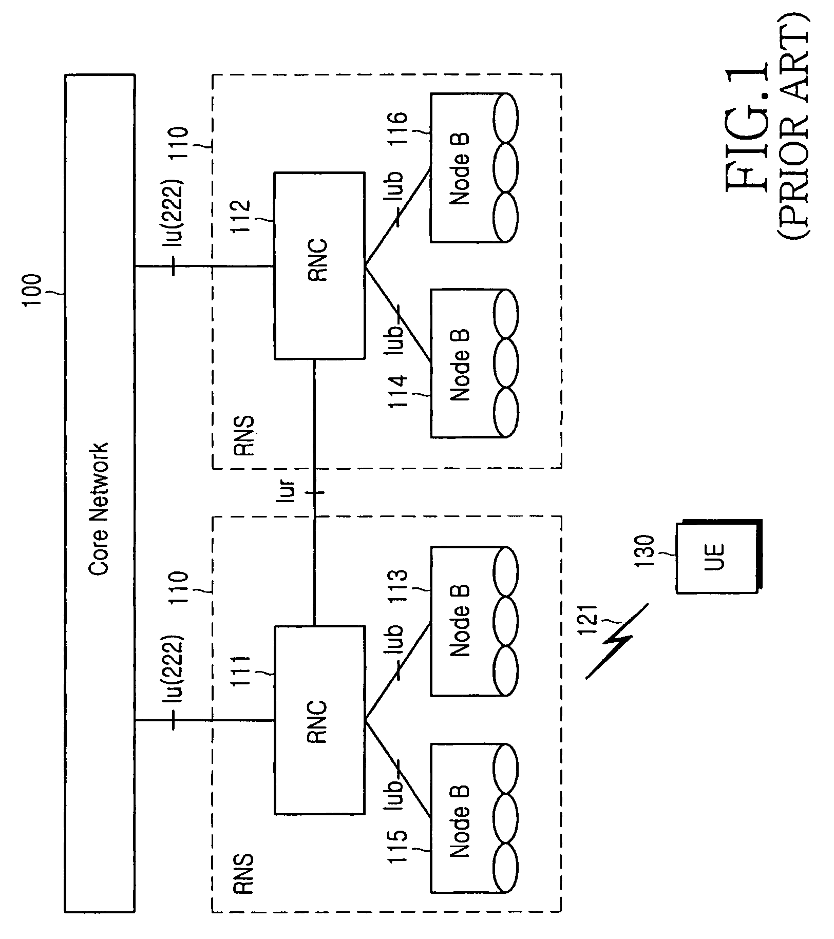 Paging method for an MBMS service in a mobile communication system