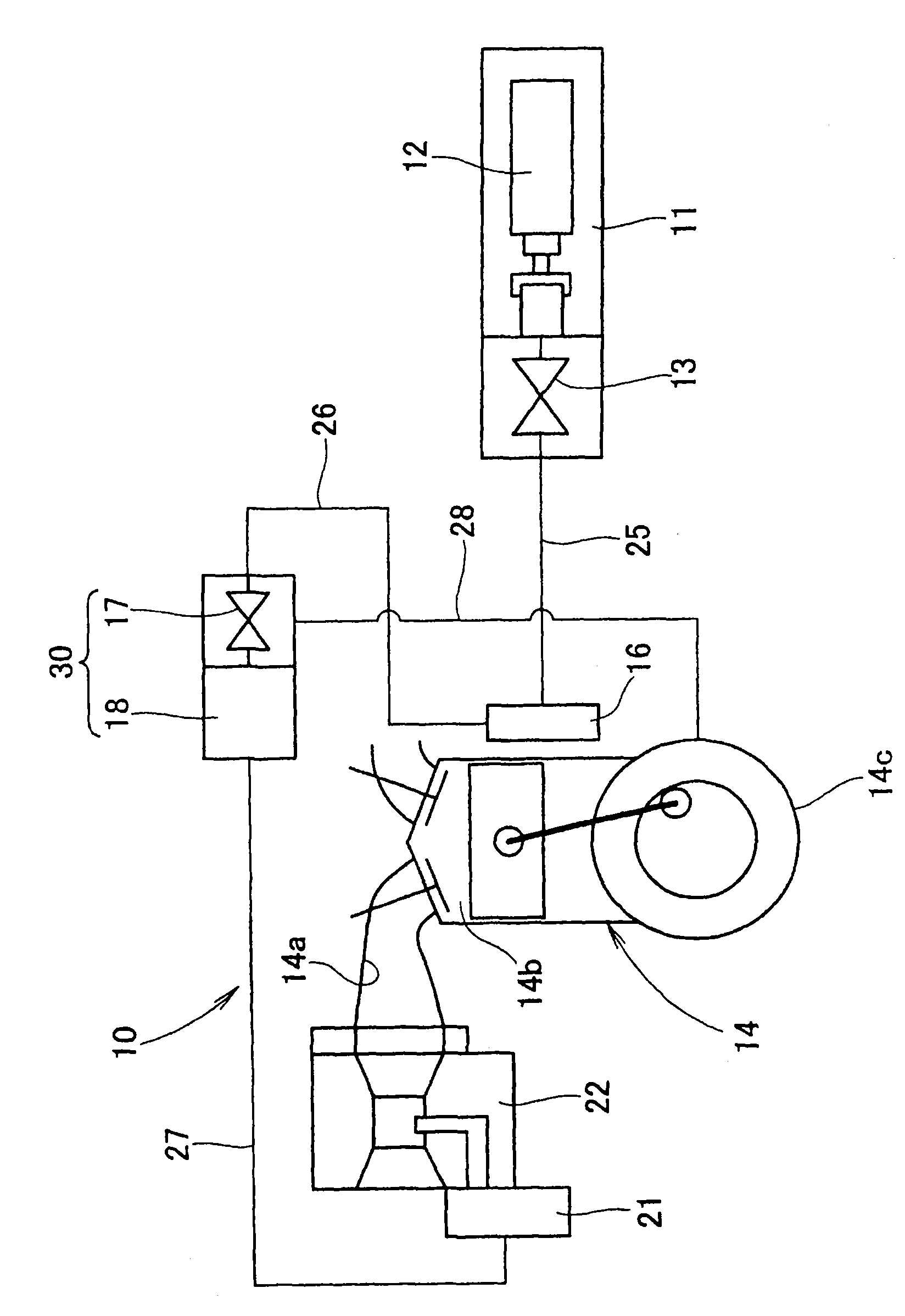 Adjuster for gas engine