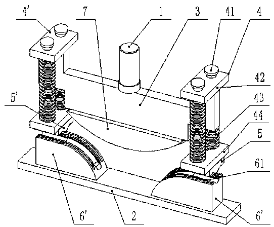 Profile multi-radian forming device