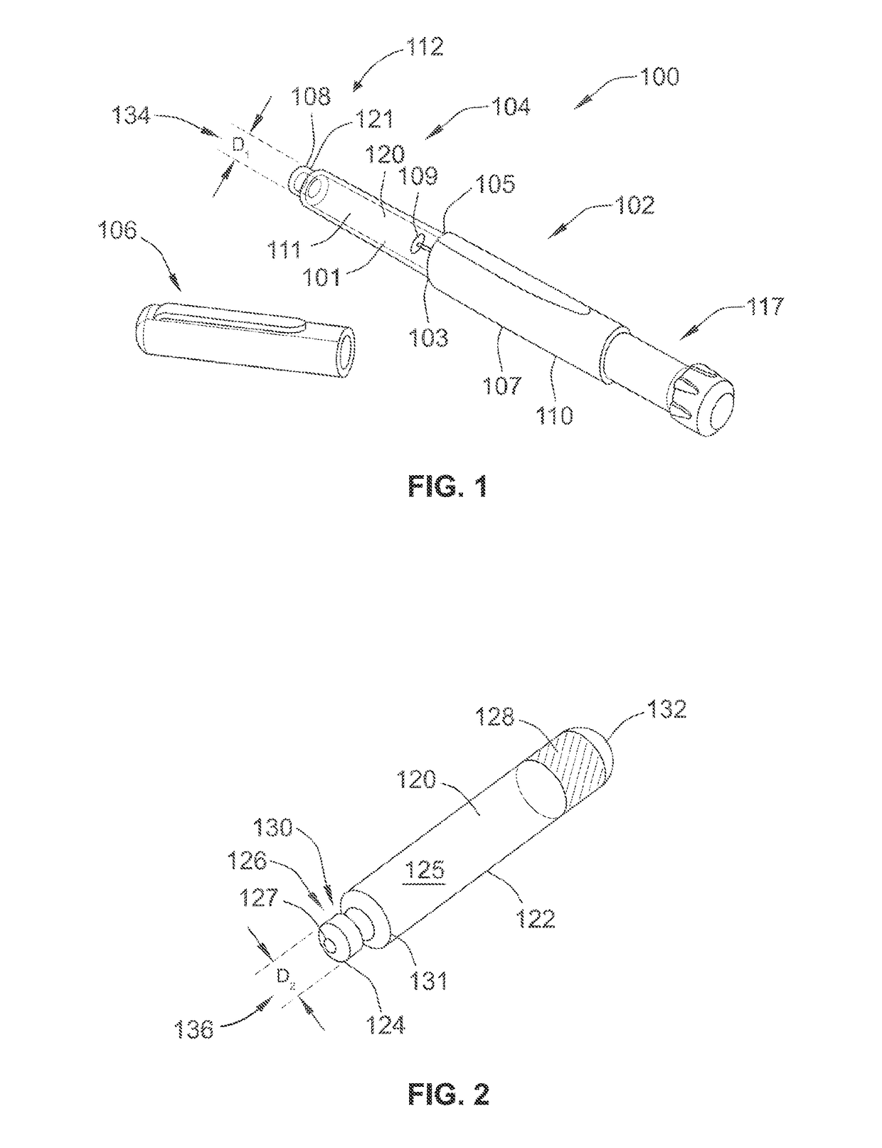 Flexible fastener for drug delivery device