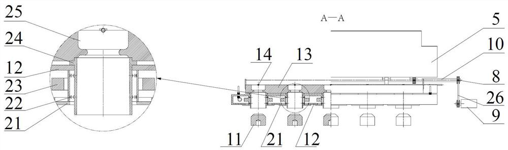 A level electromagnetic casting device and method