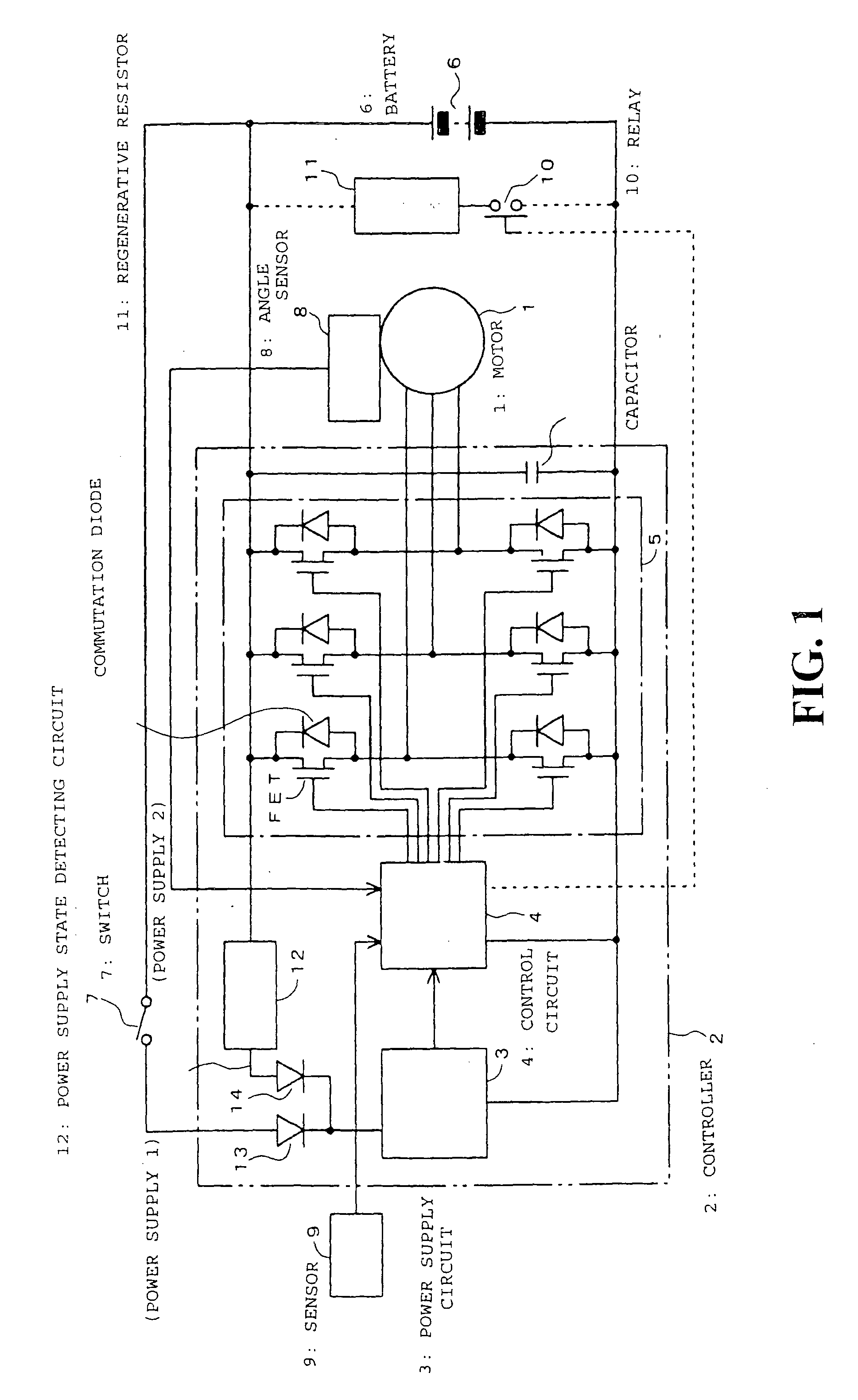 Power supply apparatus in electric vehicle