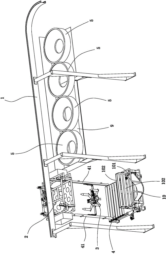 Rough tire transferring system