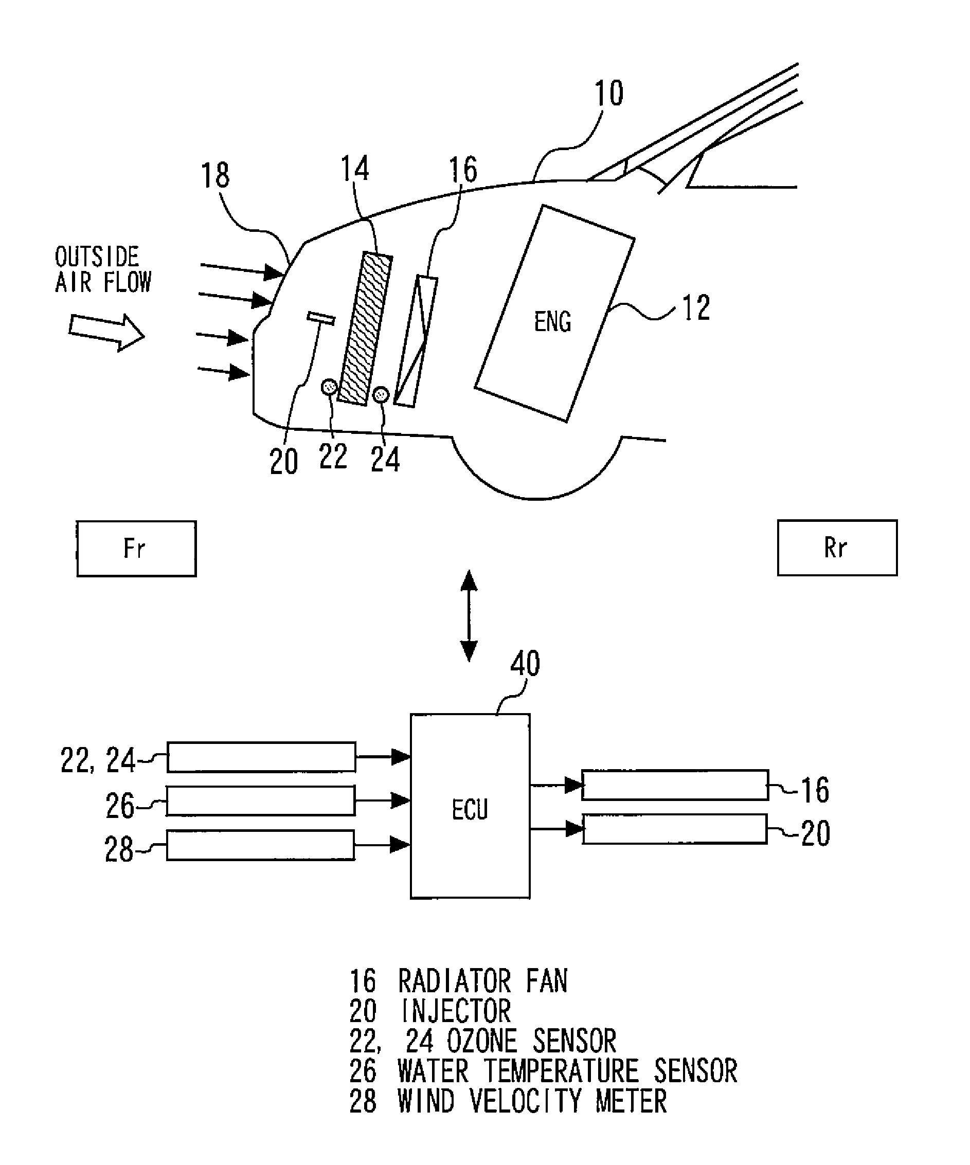 Atmosphere-cleaning device for vehicles
