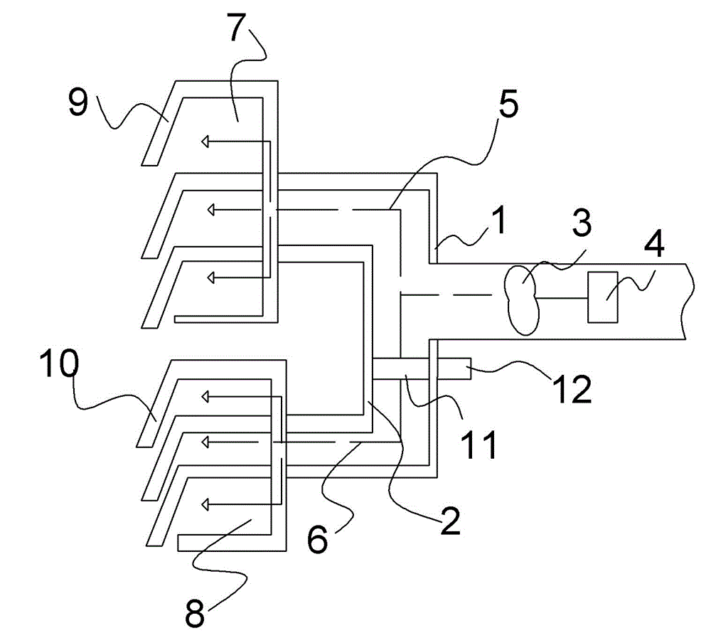 Refrigerator air duct structure for regulating cold storage and refrigeration