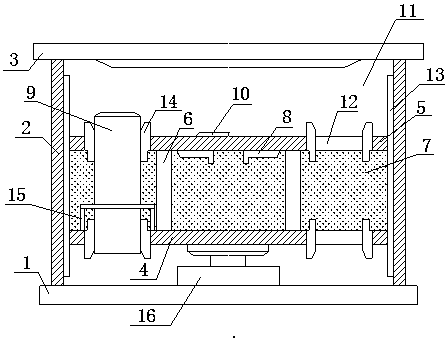 Reagent bottle positioning inner container applied to novel gene sample bearing boxes