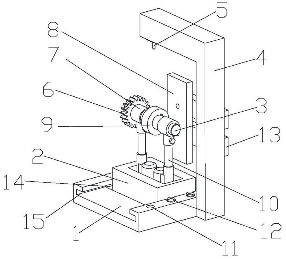 A device for laser processing the surface of involute cylindrical gear