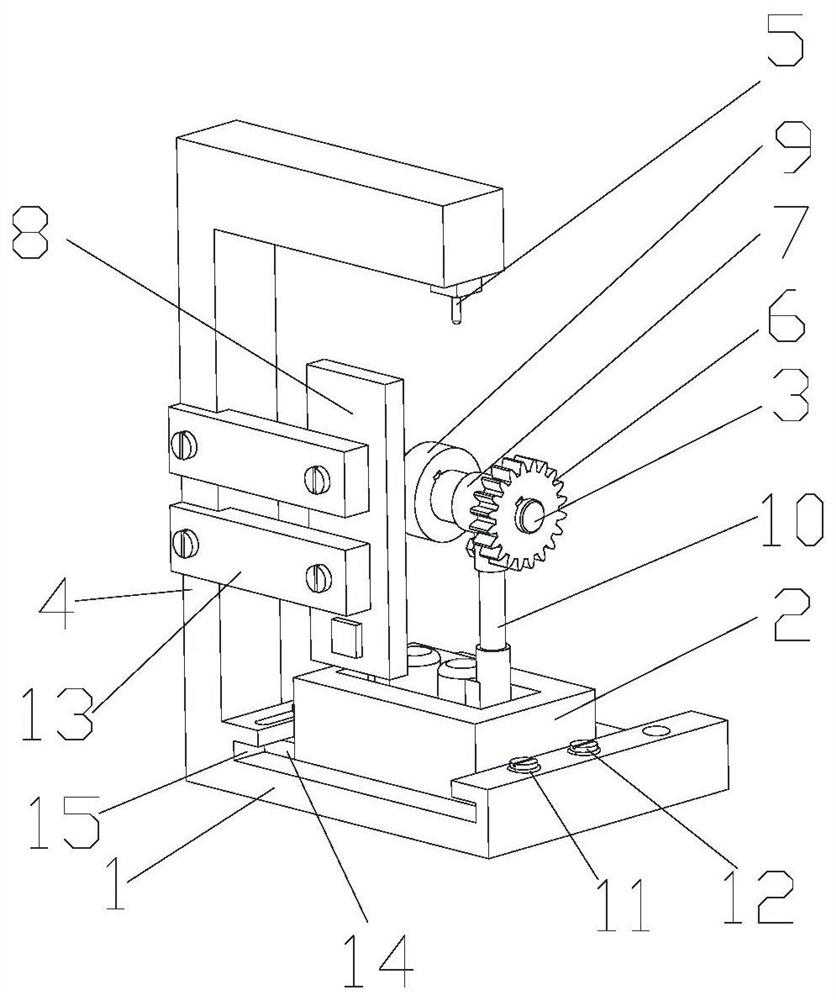 A device for laser processing the surface of involute cylindrical gear