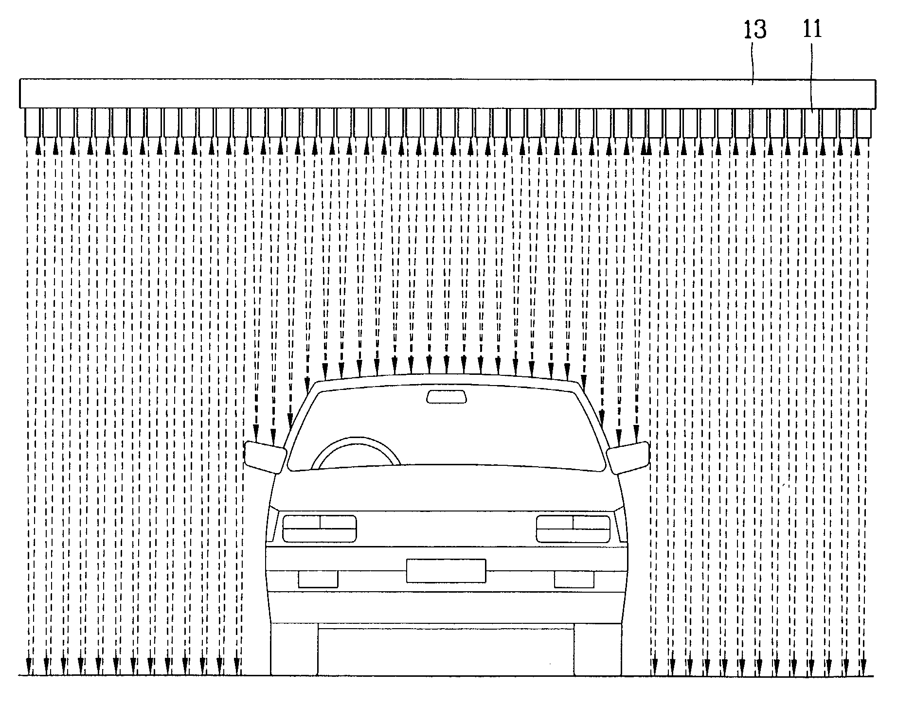 Vehicle measuring apparatus and method for toll collection system