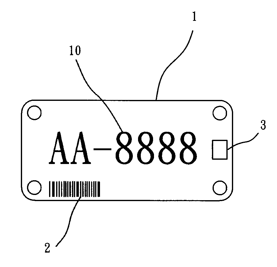 Identification plate having multiple information media